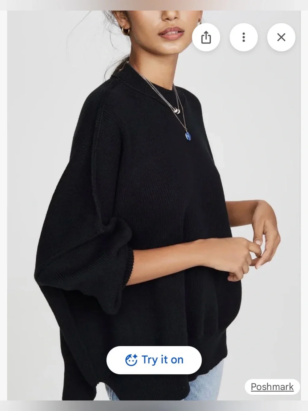 Free People Easy Street Tunic in Black Size Small